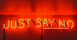 saying no
