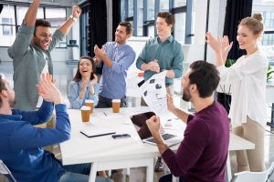 Our team rejoicing the recent customer endorsement